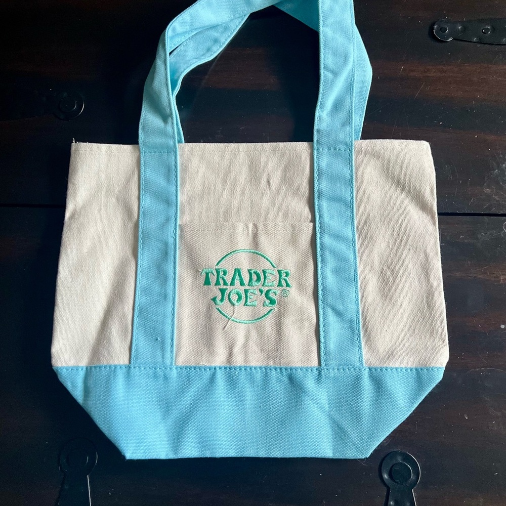 Trader Joe's Mini Pastel Canvas Blue
Tote Bag